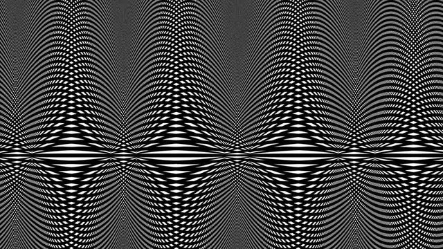 Abstract black and white wave pattern
