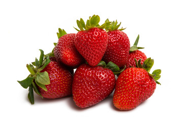 Fototapeta na wymiar ripe strawberry isolated