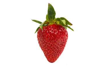 ripe strawberry isolated