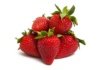 Fototapeta na wymiar ripe strawberry isolated