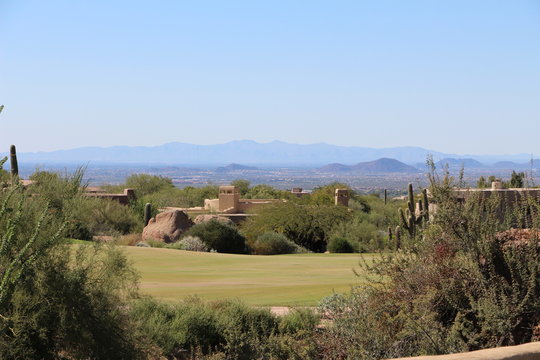 North Scottsdale homes on a golf course