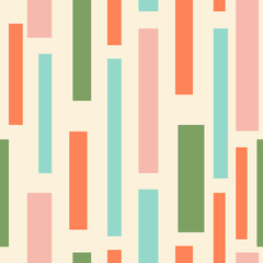 Seamless abstract background with squares, vertical lines. Infinity geometric pattern. Vector illustration.  