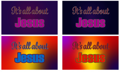 Its' all about Jesus banners