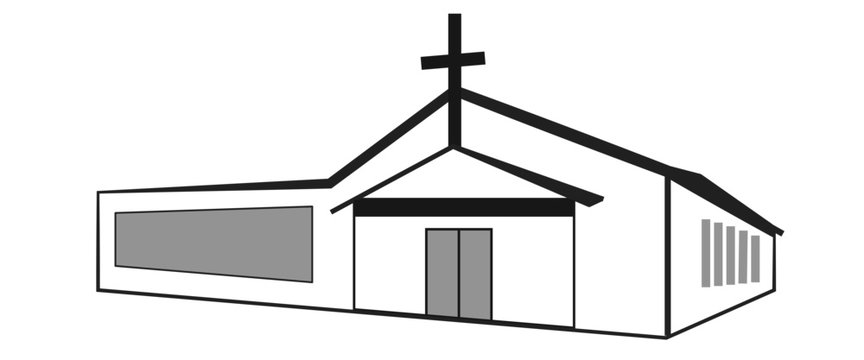 Church - line art