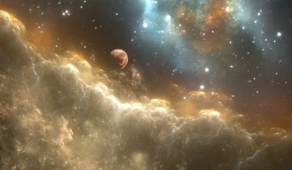 Protoplanetarer Weltraumnebel und Sterne im Weltraum © Peter Jurik