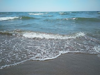 beautiful clear water of the Mediterranean sea
