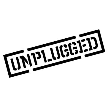 Unplugged Black Stamp