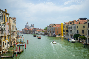 VENICE, ITALY - AUGUST 10, 2017: famous grand canale, Venice, Italy