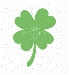 saint patrick clover with hand made font