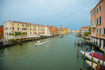 Obraz premium VENICE, ITALY - AUGUST 10, 2017: famous grand canale, Venice, Italy