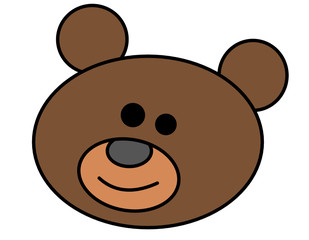 熊の顔(色)