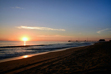 Sunset at Pier - North Carolina