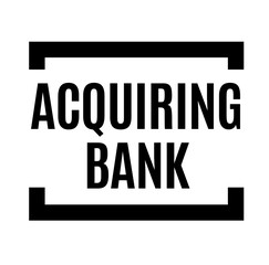 acquiring bank black stamp