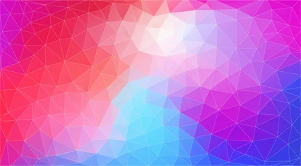 Poster Flat triangle multicolor geometric wallpaper for yor work © igor_shmel