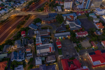 Obraz premium Thordon, High aerial view 