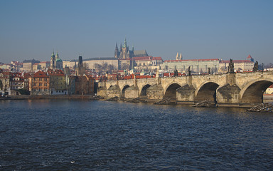 Prager Burg mit Karlsbrücke