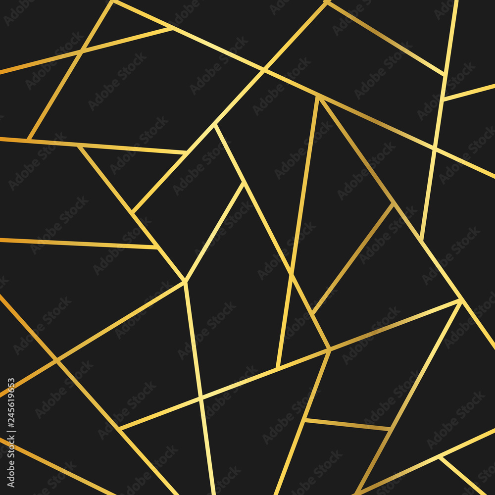 Poster gold spider web background - stock vector