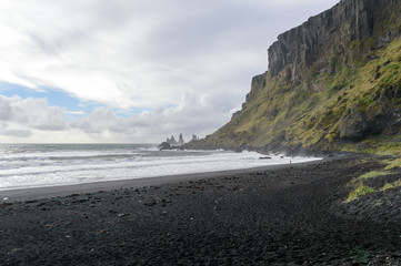 Reynisfjara black sand beach in Iceland