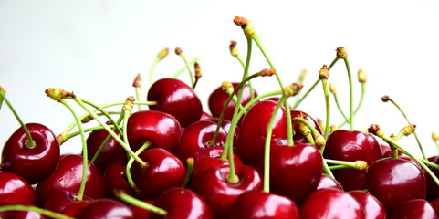 Reife rote Kirschen - Hintergrund