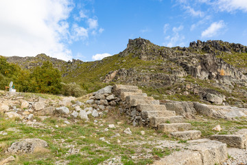 rocky hill at Covao da Ametade (Manteigas) Serra da Estrela, Guarda district, Portugal