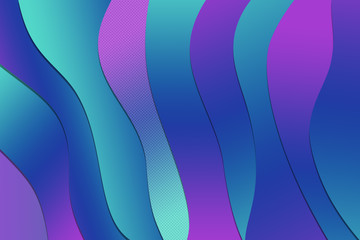 Futuristic paper art illustration