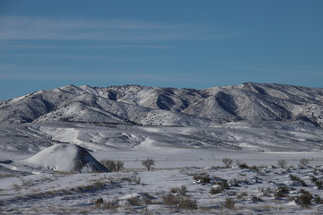 mountains in winter