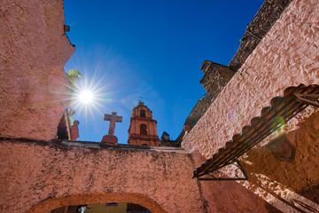 Church (Oratirio) of San Felipe Neri in historic city center of San Miguel de Allende