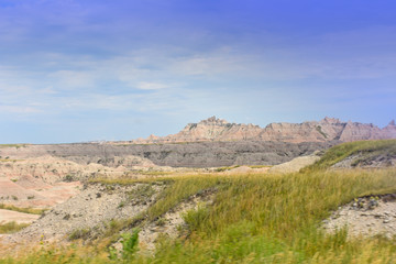 Obraz premium landscape with mountains and blue sky