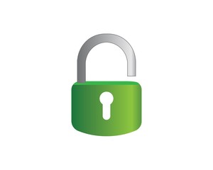 lock icon logo vector template