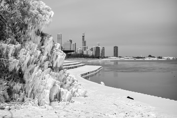 Frozen Winter in Chicago