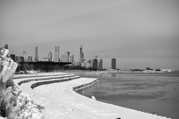 Frozen Winter in Chicago