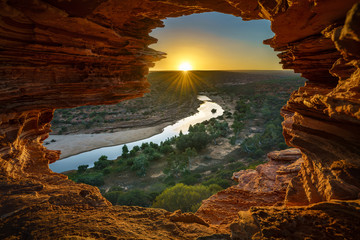 sunrise at natures window in kalbarri national park, western australia 14