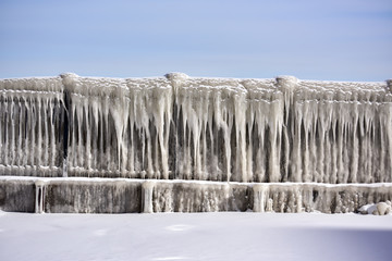 Fototapeta premium Frozen Winter in Chicago