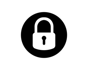 lock icon logo vector template