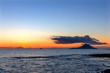 Sunrise over the Mediterranean. La Manga. Spain.
