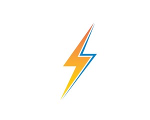 flash power thunder illustration vector