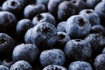 Ripe and sweet blueberries