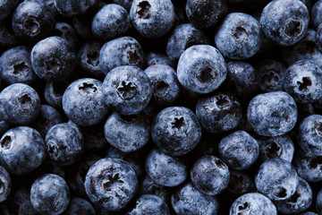 Ripe and sweet blueberries