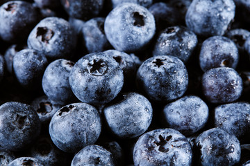 Ripe and sweet blueberries