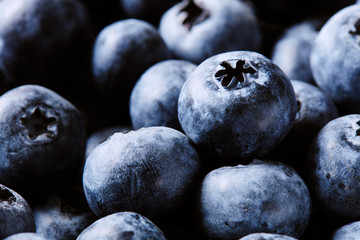 Ripe and sweet blueberries