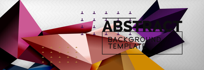 Triangles background techno template