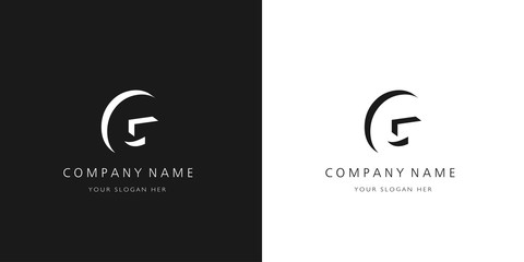 G, logo letter design	 - obrazy, fototapety, plakaty
