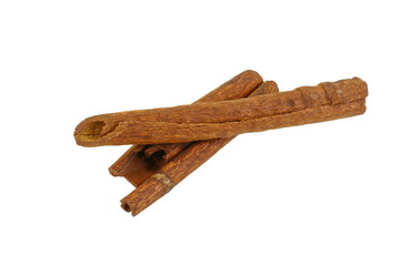 cinnamon isolated on white background