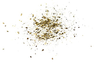 Spice of black pepper isolated on white background.