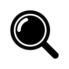 Glyph search vector icon