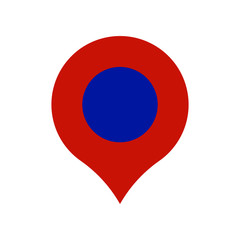 Flat Position vector icon