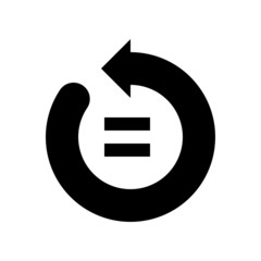 Glyph History vector icon