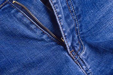 part of jeans shot close-up