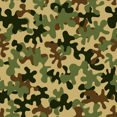 Naklejka premium Camouflage seamless pattern. Abstract vector background.