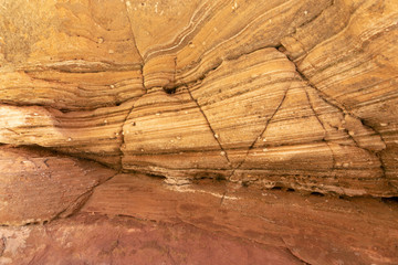 Rock layers in canyon walls, Lake Powell